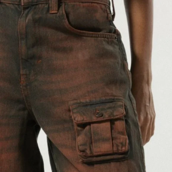 BDG Urban Outfitters Logan Extreme Cargo Pocket Baggy Boyfriend Jean-EUC - Picture 9 of 15